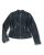 Biker μπουφάν από δερματίνη μαύρο 1047/63041