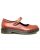 Δερμάτινη μπαλαρίνα με μπαρέτα τύπου Dr. Martens ταμπά 40/601 40