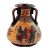 Ancient Greek Pottery vase 15cm ,God Dionysus with God Hermes