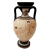 Attic White Ground Pottery Vase, Amphora 22cm,Shows Achilles,and Hercules fight Nemean Lion