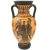 Black figure Pottery Vase,Amphora 31cm, The sacrifice of Iphigeneia