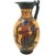 Black figure Pottery Vase 32cm,Satyr with Menas and God Dionysus