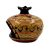 Ceramic Pomegranates 11cm with candle,Geometric Art Pottery