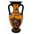 Greek Amphora Vase 22cm,Theseus and the minotaur,Black Figure Pottery