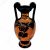 Greek Pottery Amphora 24cm,Red figure Vase,Showing Triptolemus with Goddess Demeter