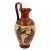 Greek Pottery Vase 30cm,Oinochoe with Brown shades, shows Triptolemus with Demeter and God Hermes