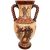 Greek Vase Amphora 43cm,Multicoloured,God Dionysus with Satyrs