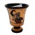 Pythagorean cup,Greedy Cup 11cm,Black figure painting,shows God Poseidon