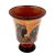 Pythagorean cup,Greedy Cup 11cm glazed ,multicolor painting,shows God Apollo