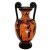 Red figure Amphora Vase 25cm,God Dionysus with Satyrs and Manaeds