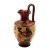 Ancient Greek Oinochoe 16cm, with Brown shades, shows God Dionysus