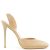 Μπεζ δερμάτινη slingback γόβα