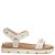 Λευκό flatform σανδάλι με τρουκς